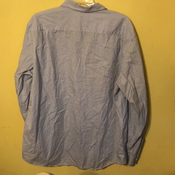 Michael Kors Mens Long Sleeve Tailored Classic Fit Button Down Shirt Gray XL - Picture 2 of 3
